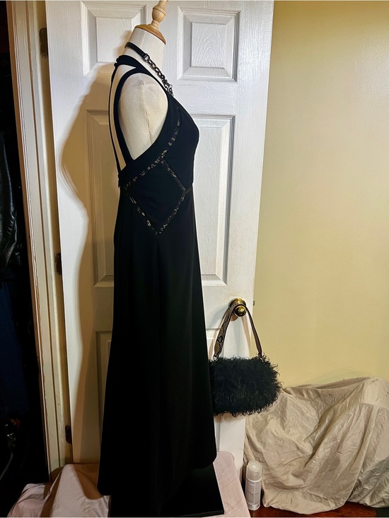 BCBG MAXAZRIA Penelopey Black Halter Lace Inset Party Formal Glam Maxi Dress 4 BCBG MAXAZRIA Penelopey Black Halter Lace Inset Party Formal Glam Maxi Dress 4